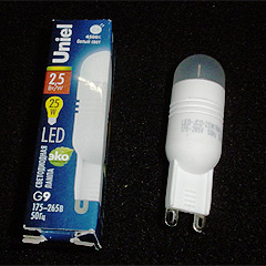 лампа UNIEL LED-JCD-2,5W/NW/G9/FR CRZ02WH